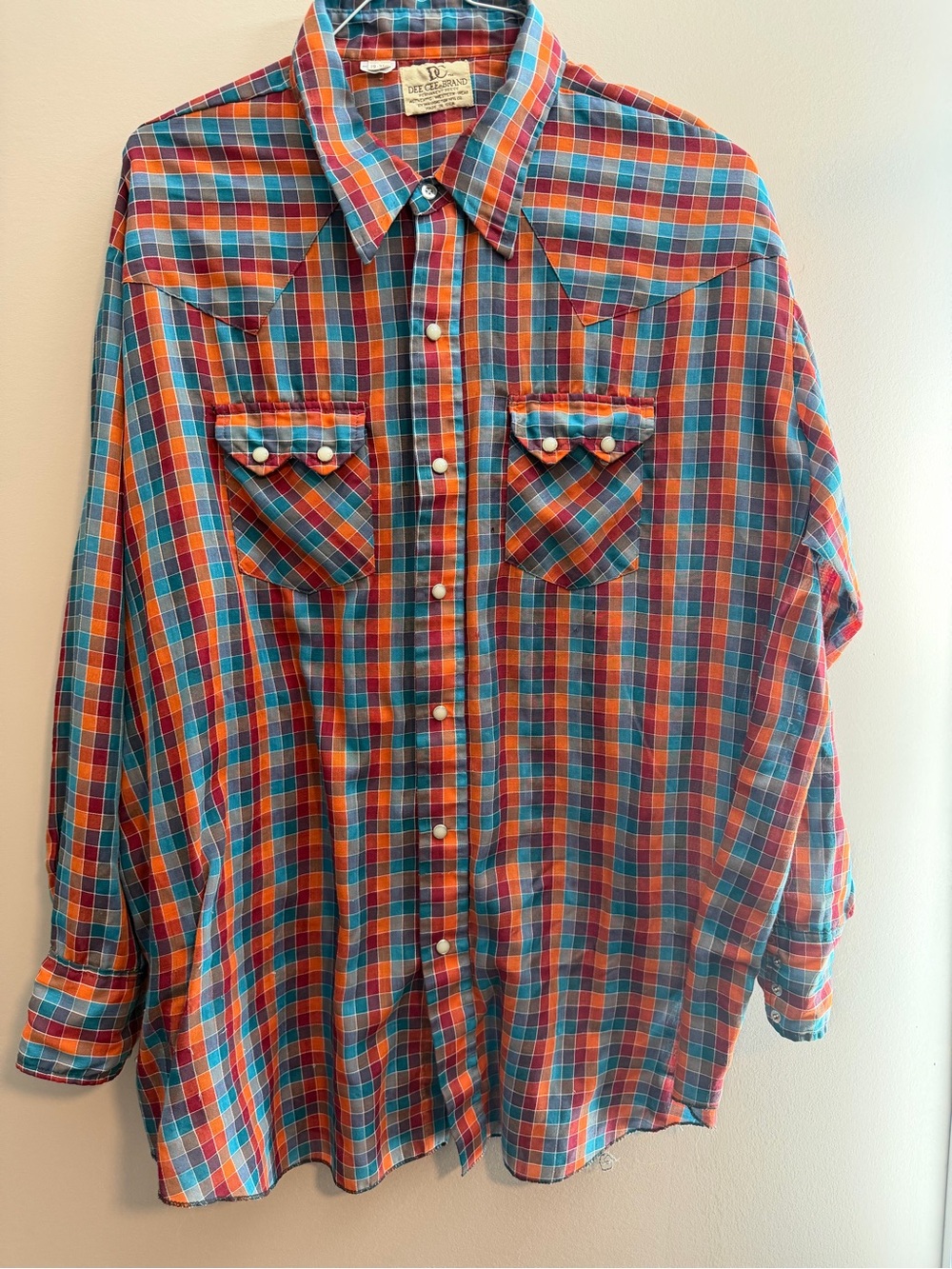 Men's Casual Plaid Button-Down Shirt - Multicolor